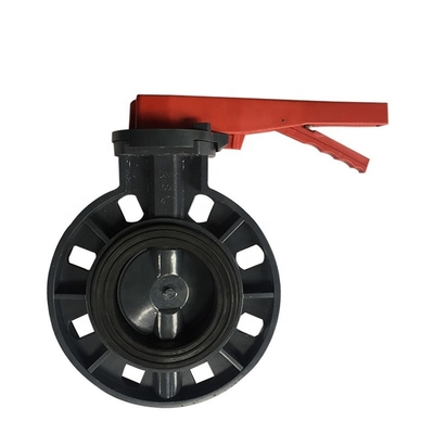 OEM UPVC Butterfly Valve DN 150 Doppia flangia Potenza idraulica per applicazioni generali