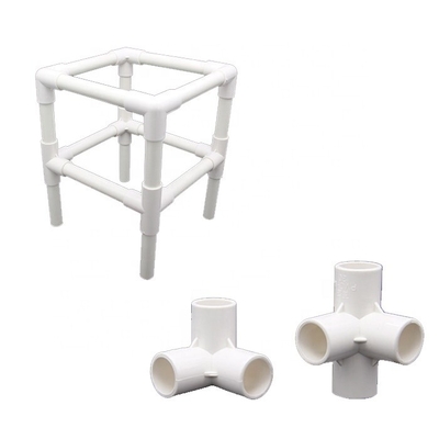 Fabbricazione fai da te per bambini Cage artigianale per uccelli Rifornimento d'acqua Fittings UPVC Fittings tubi forti Nome e parti
