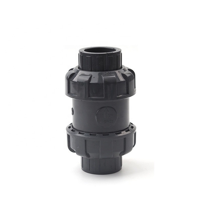 Valvola di controllo a sfera in PVC verticale di colore marrone da 1 pollice con pressione 1.0MPA