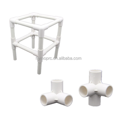 Servizi idraulici Fittings di tubi di plastica OEM Elbow 3 Way Corner per kit e mobili fai da te