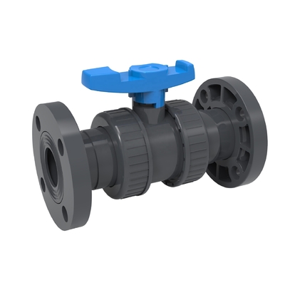 Valvola a sfera di PVC a doppia unione per tubi da 1 pollice a pressione 1.0MPA e anello O EPDM