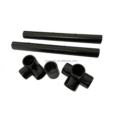 Fittings di connettore di tubi in PVC per idraulici ASTM Sch40 personalizzare colore nero 1/2 &quot; gomito