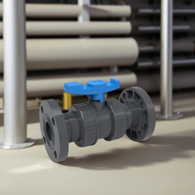 Valvola a sfera a presa/filamento True Union con flange in PVC e OEM Manufacturing