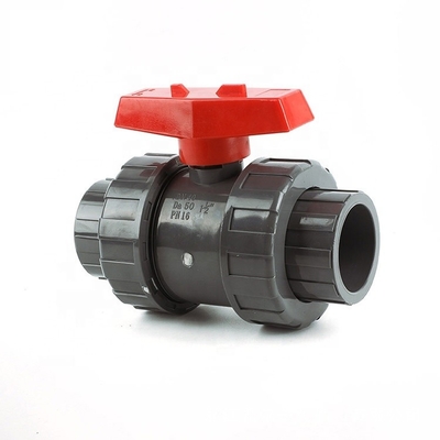 Valvola a sfera a presa/filamento True Union con flange in PVC e OEM Manufacturing
