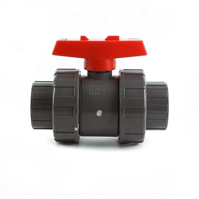 Valvola a sfera a presa/filamento True Union con flange in PVC e OEM Manufacturing