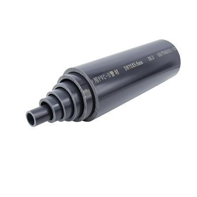 Tubo di conduzione elettrica in PVC per il collegamento della colla Grigio Standard ASTM UL 651 Sch 40 Dimensione