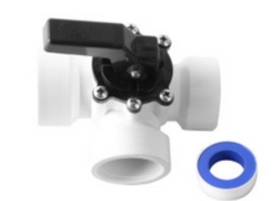 Valvola a sfera in PVC a 3 vie per piscine Medi idraulici per acqua Applicazione generale OEM