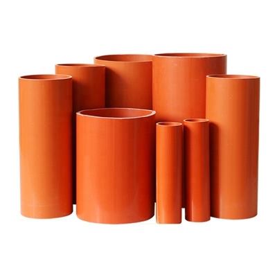 Tubo CPVC di colore arancione per la protezione dei cavi Spessore 2.8M Servizio di lavorazione