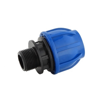 Fabbricazione di apparecchi di compressione in HDPE PP per sistemi di irrigazione agricola e standard DIN