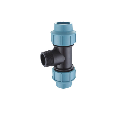Fittings di compressione in PP da 25 mm a 32 mm PN16 per l'approvvigionamento idrico in agricoltura